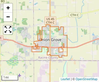 Area schools map